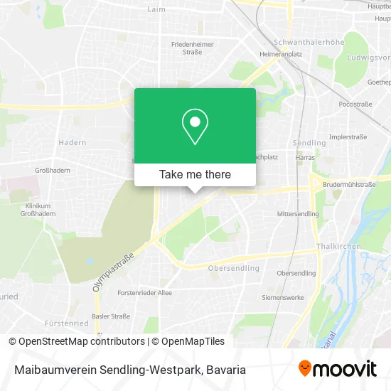 Карта Maibaumverein Sendling-Westpark