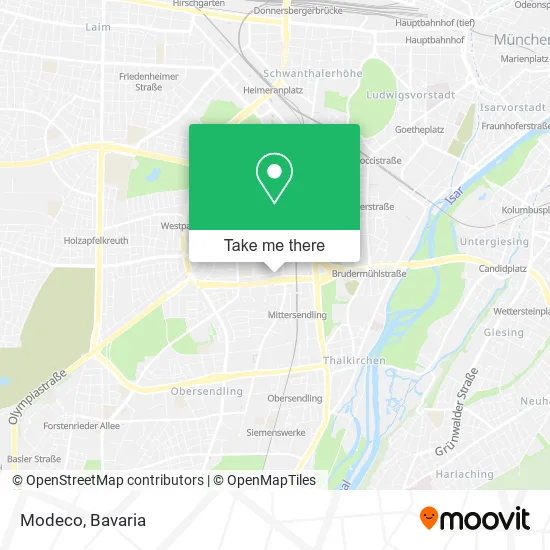 Карта Modeco