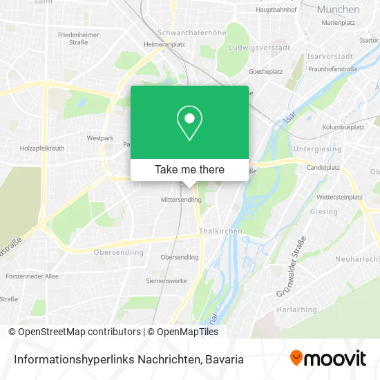 Карта Informationshyperlinks Nachrichten