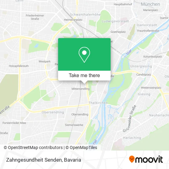 Карта Zahngesundheit Senden