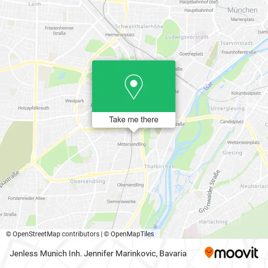 Карта Jenless Munich Inh. Jennifer Marinkovic
