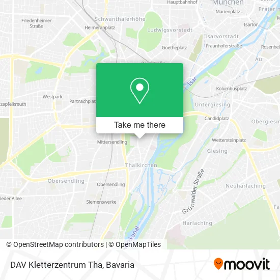 Карта DAV Kletterzentrum Tha