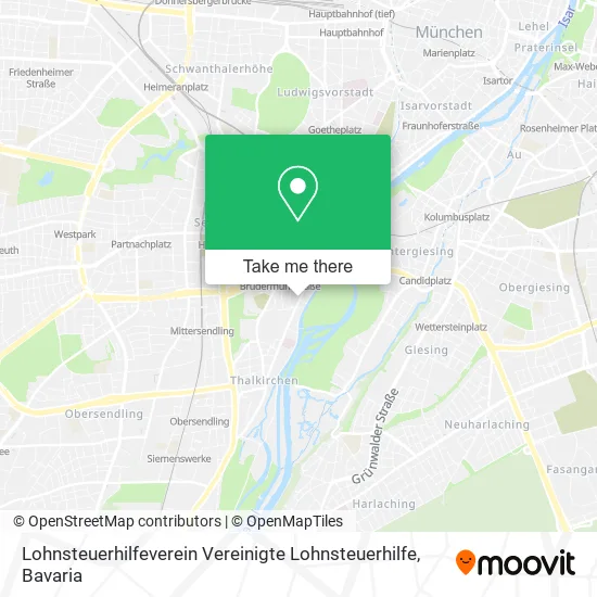Карта Lohnsteuerhilfeverein Vereinigte Lohnsteuerhilfe
