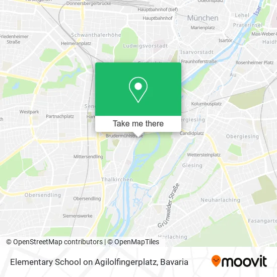 Карта Elementary School on Agilolfingerplatz
