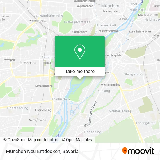 Карта München Neu Entdecken
