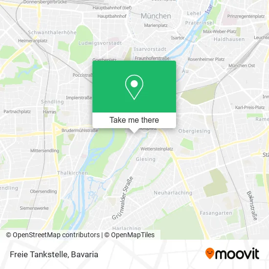 Карта Freie Tankstelle