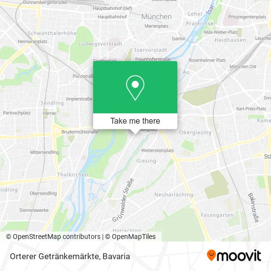 Карта Orterer Getränkemärkte