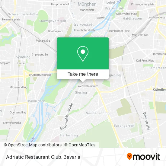 Карта Adriatic Restaurant Club