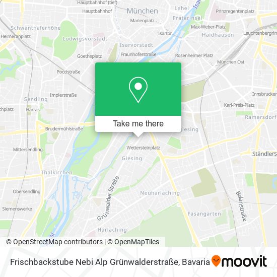 Frischbackstube Nebi Alp Grünwalderstraße map