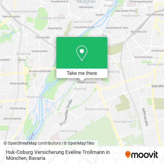 Huk-Coburg Versicherung Eveline Trollmann in München map