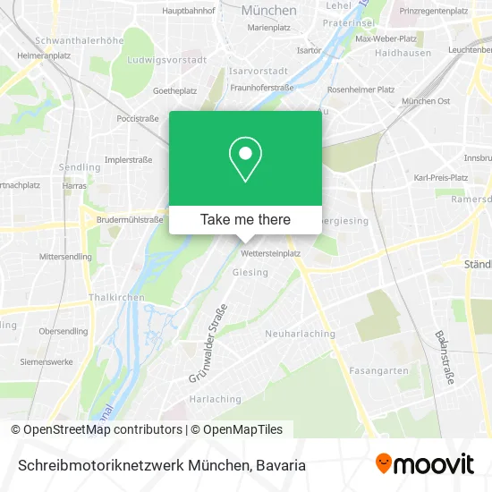Карта Schreibmotoriknetzwerk München
