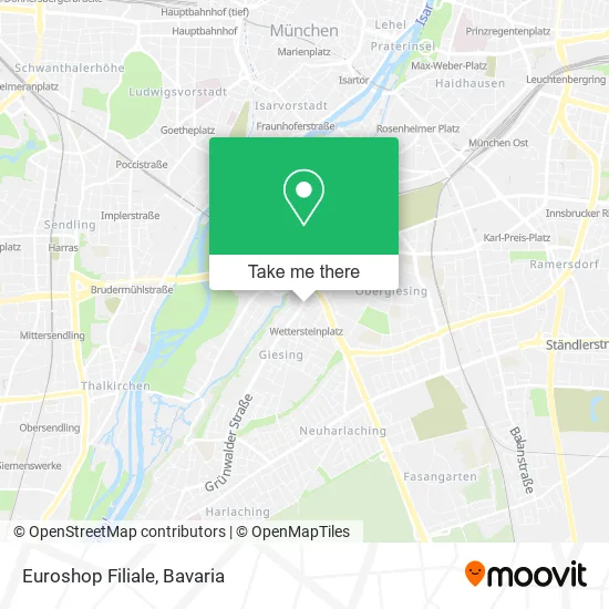 Карта Euroshop Filiale