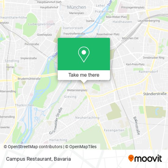 Campus Restaurant map