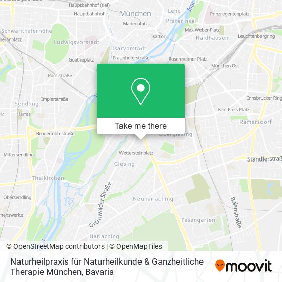 Naturheilpraxis für Naturheilkunde & Ganzheitliche Therapie München map