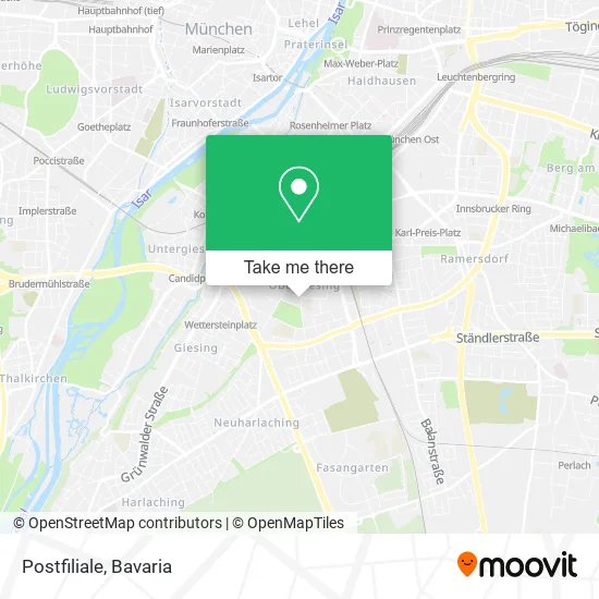 Карта Postfiliale