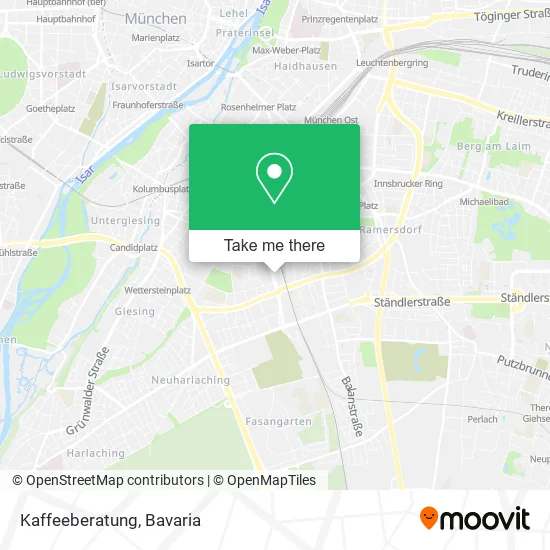Карта Kaffeeberatung