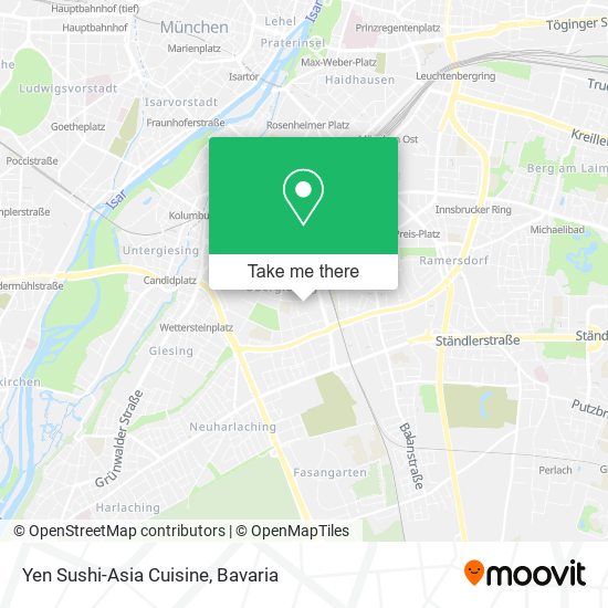 Yen Sushi-Asia Cuisine map