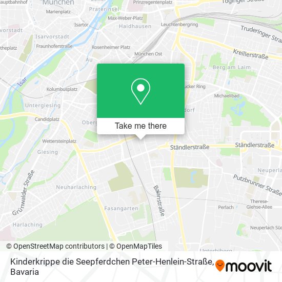 Kinderkrippe die Seepferdchen Peter-Henlein-Straße map