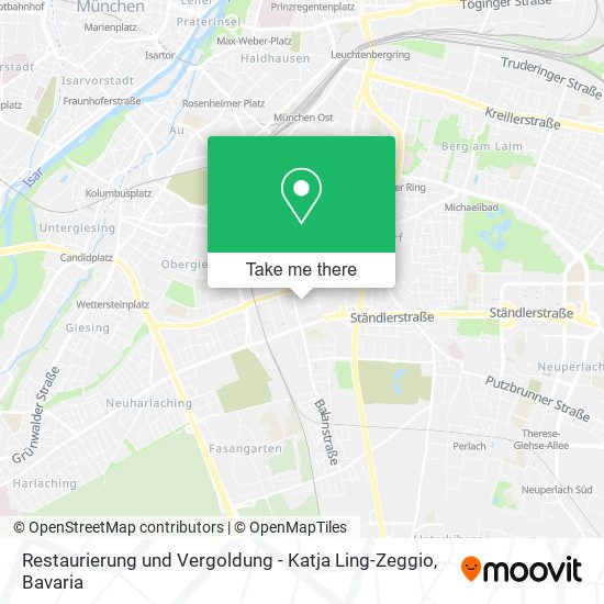 Restaurierung und Vergoldung - Katja Ling-Zeggio map