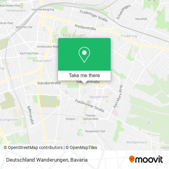 Deutschland Wanderungen map