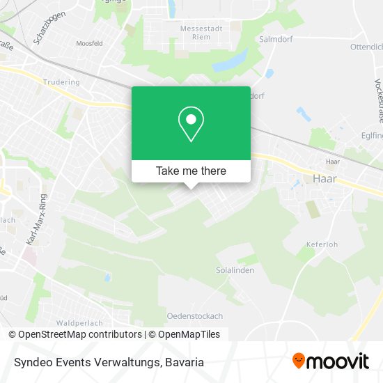 Карта Syndeo Events Verwaltungs
