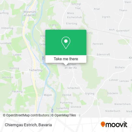 Карта Chiemgau Estrich