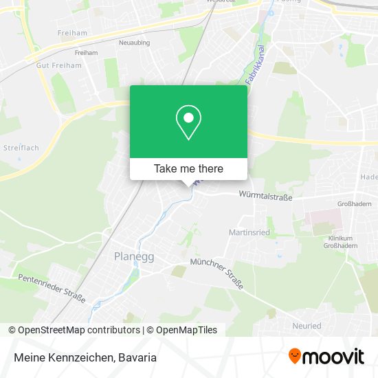 Карта Meine Kennzeichen