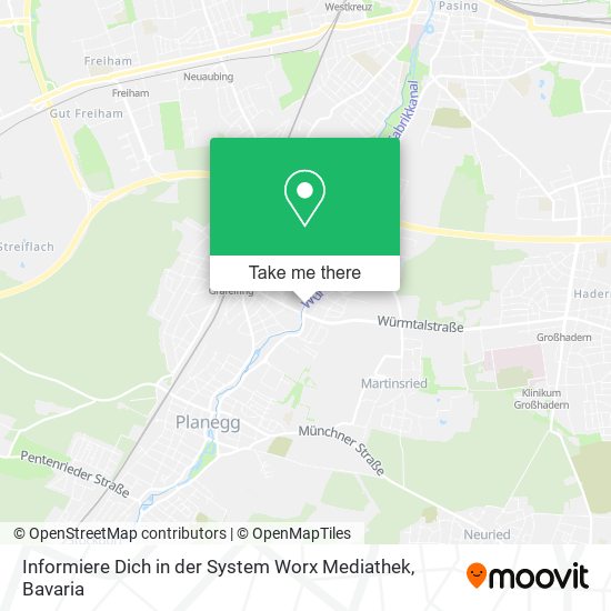 Карта Informiere Dich in der System Worx Mediathek