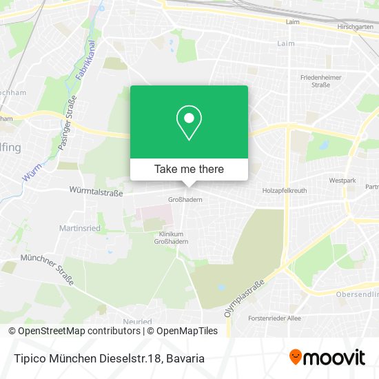 Tipico München Dieselstr.18 map