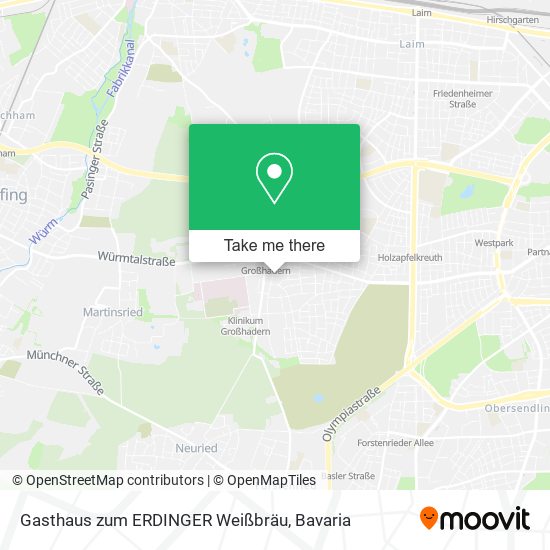 Gasthaus zum ERDINGER Weißbräu map