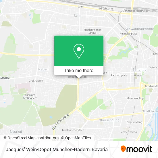 Карта Jacques' Wein-Depot München-Hadern