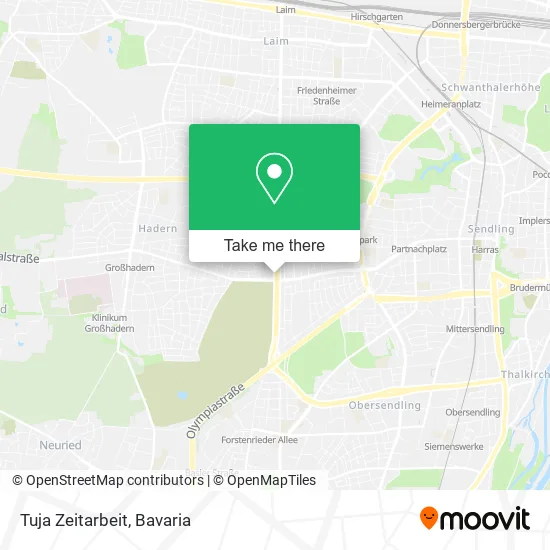 Карта Tuja Zeitarbeit