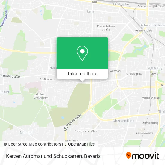 Карта Kerzen Automat und Schubkarren