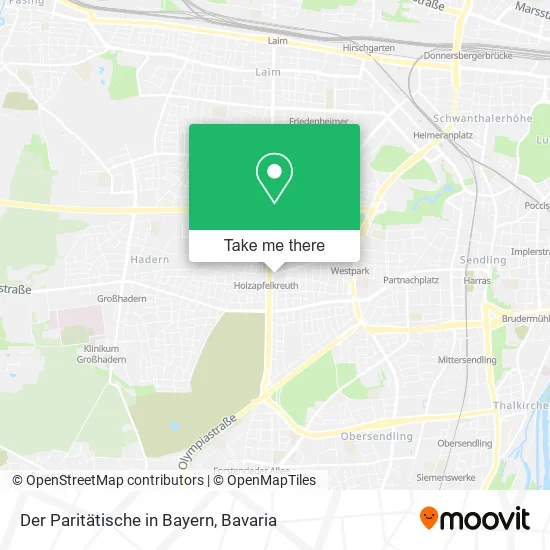 Карта Der Paritätische in Bayern