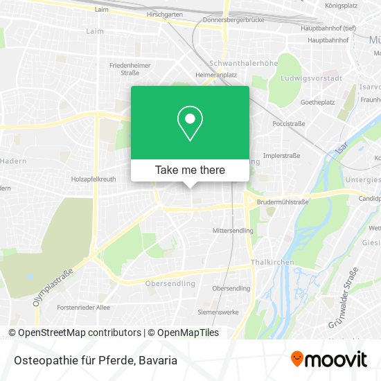 Osteopathie für Pferde map