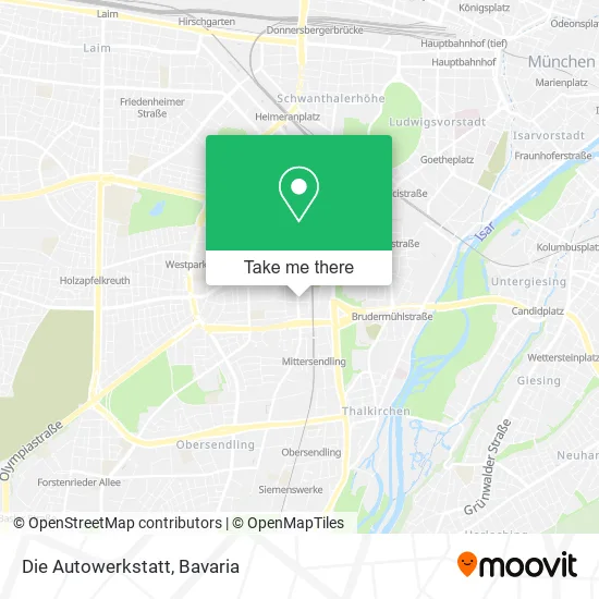 Карта Die Autowerkstatt