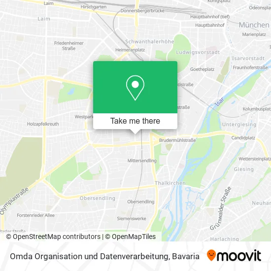 Карта Omda Organisation und Datenverarbeitung
