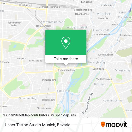 Unser Tattoo Studio Munich map