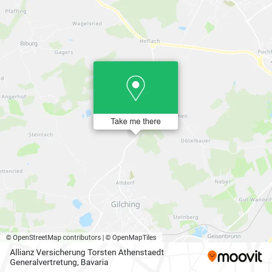 Карта Allianz Versicherung Torsten Athenstaedt Generalvertretung