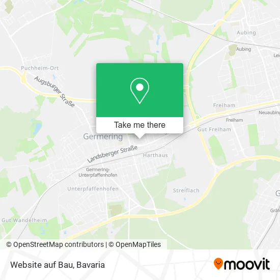 Карта Website auf Bau