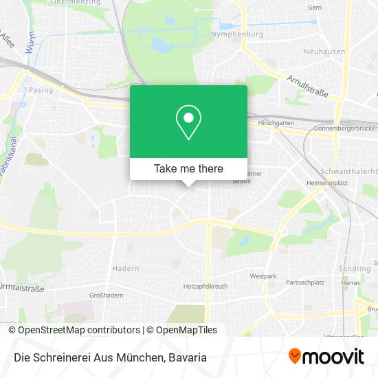 Die Schreinerei Aus München map