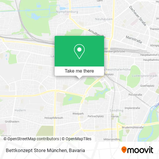 Карта Bettkonzept Store München