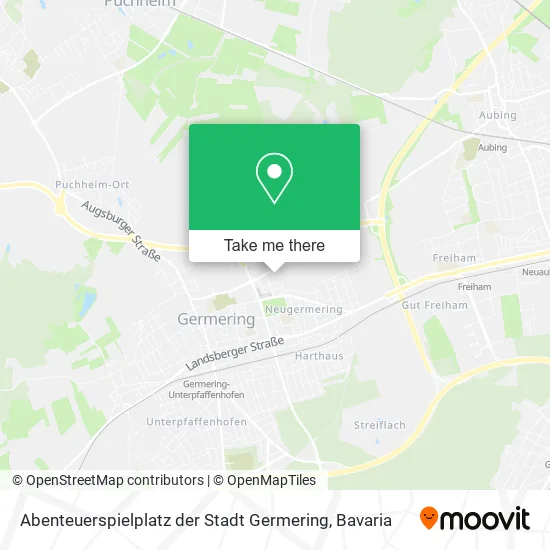Карта Abenteuerspielplatz der Stadt Germering