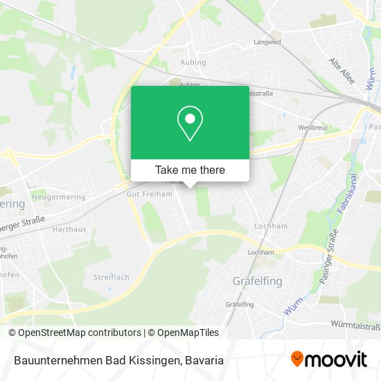 Bauunternehmen Bad Kissingen map