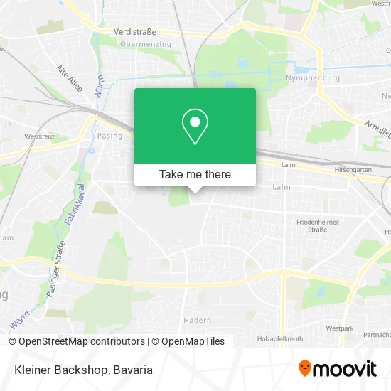 Карта Kleiner Backshop