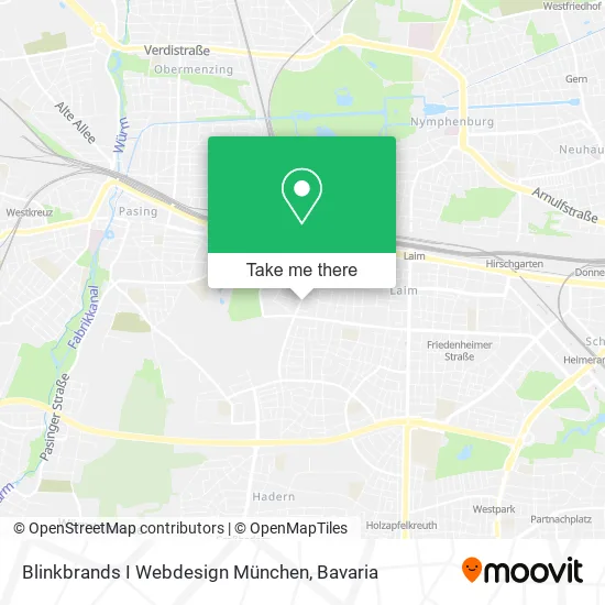 Карта Blinkbrands I Webdesign München