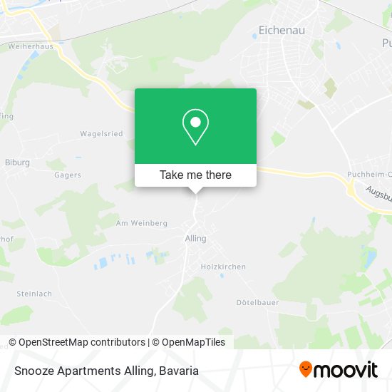 Snooze Apartments Alling map