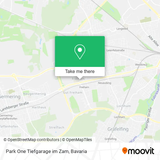 Карта Park One Tiefgarage im Zam