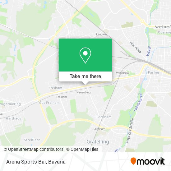 Arena Sports Bar map