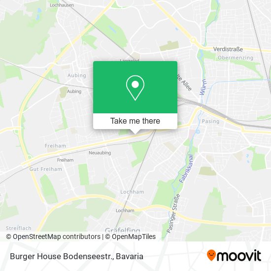 Burger House Bodenseestr. map